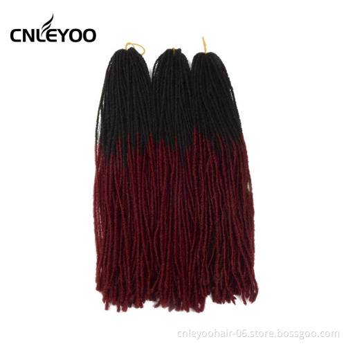 Factory Discount Sister Lock Crochet Hair 54 Strands per pack Factory Wholesale 18 Inch Crochet Sister Locs Braids For Girl